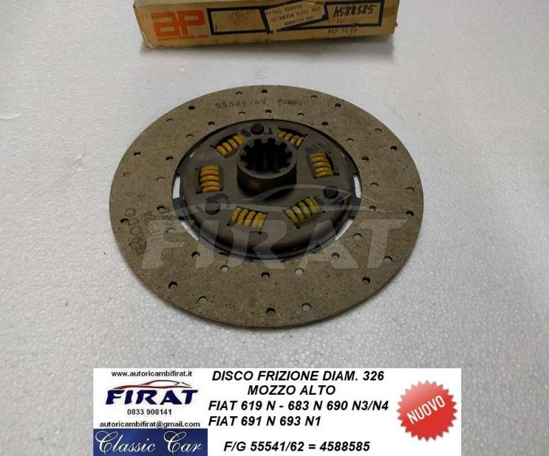 DISCO FRIZIONE FIAT 683 - 690 - 691 - 693 D.326 (55541/62)
